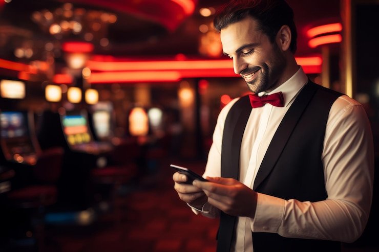 Antarmuka aplikasi mobile api333 menampilkan permainan slot dan permainan dealer langsung